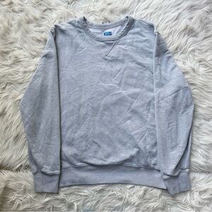 J. Crew JCrew Heather Gray French Terry Pullover Crewneck Cotton Sweatshirt M
